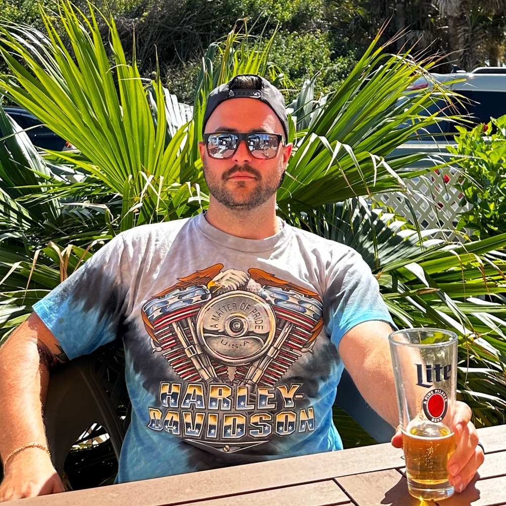 Vintage 90s Harley-Davidson Tye Dye Single Stitch T-Shirt